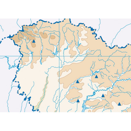 Castilla La Mancha mudo Físico x cm