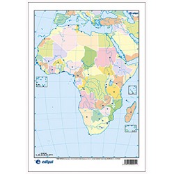 Mudos de ejercicios - África (bolsa 5 mapas físicos y 5 políticos)