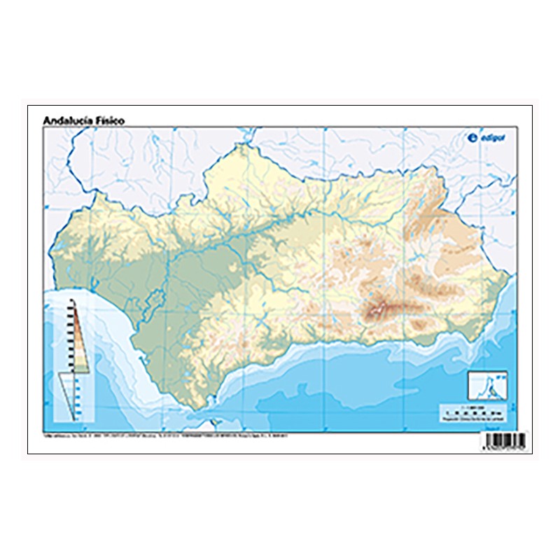 Arriba 102+ Foto mapa fisico de andalucia mudo en color para imprimir Lleno