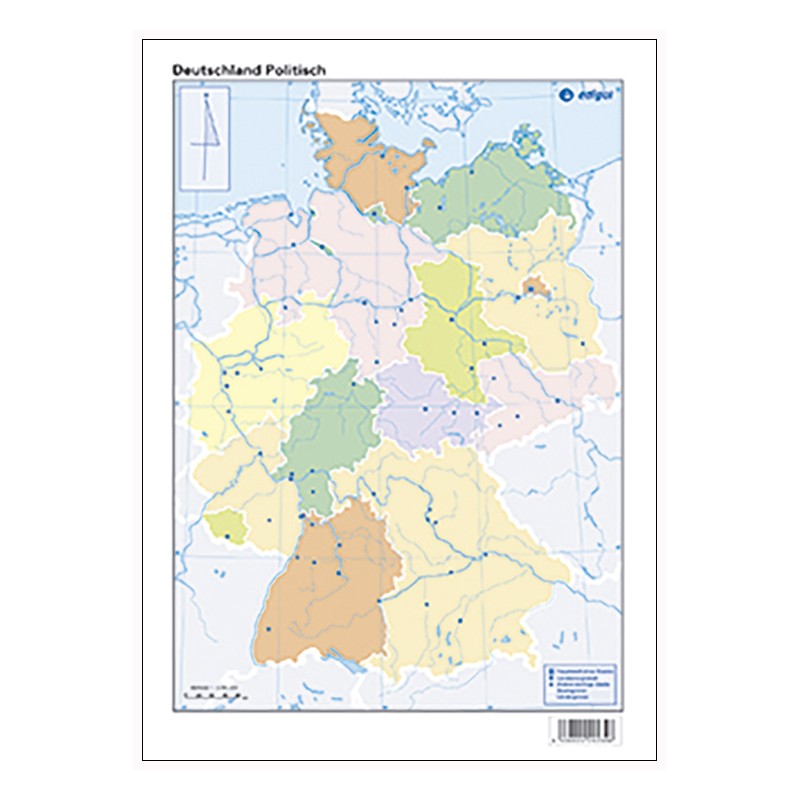 Mudos de ejercicios - Deutschland (bolsa 5 mapas físicos y 5 políticos)