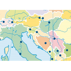 Mudos de ejercicios - Europa (bolsa 5 mapas físicos y 5 políticos)