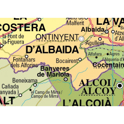 Carte murale de la Com. valencienne, Physico-Économique / Politique