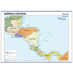 Carte poster de l'Amérique centrale, 70 x 50, Politique